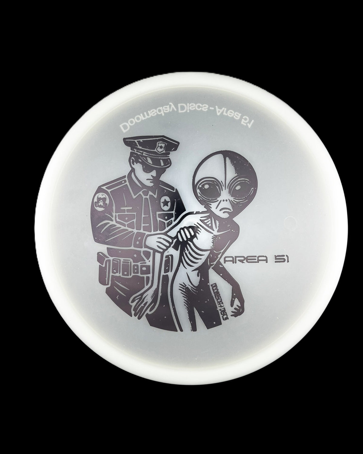Doomsday Discs Glow Isolation Area 51 - midrange disc golf disc