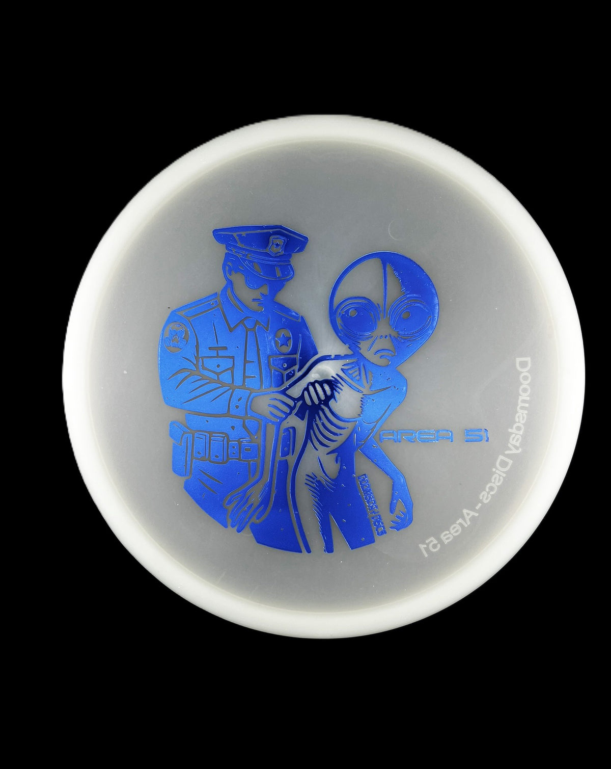 Doomsday Discs Glow Isolation Area 51 - midrange disc golf disc