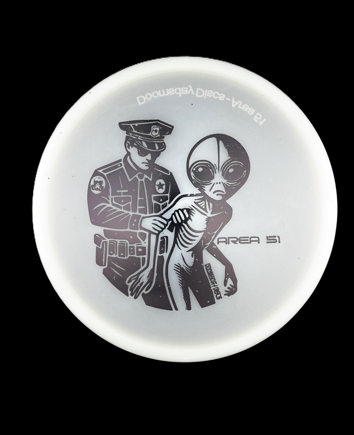 Doomsday Discs Glow Isolation Area 51 - midrange disc golf disc