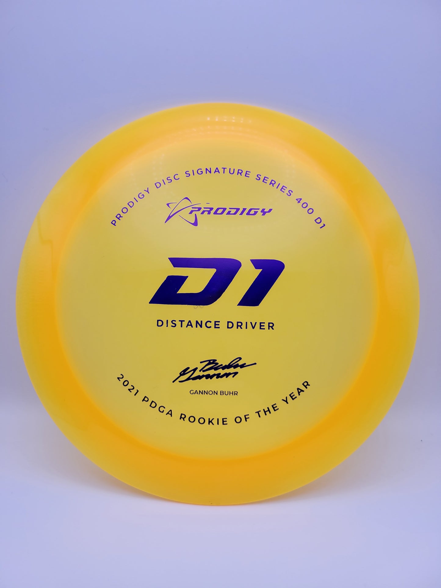 Prodigy D1 Distance Driver - Gannon Buhr 2022 Signature Series - 400 Plastic