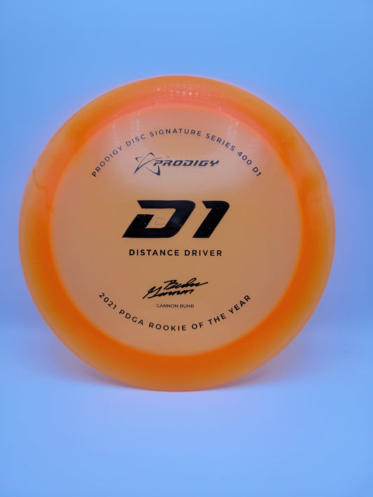 Prodigy D1 Distance Driver - Gannon Buhr 2022 Signature Series - 400 Plastic