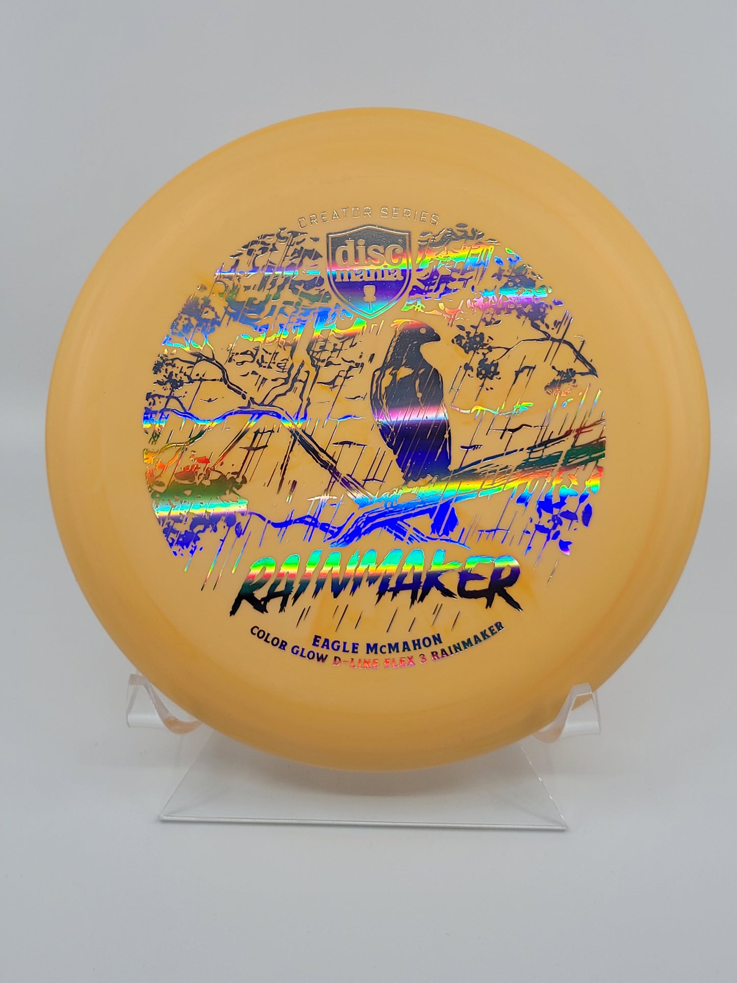 Discmania Eagle McMahon Creator Series Color Glow D-Line Rainmaker (Flex 3)