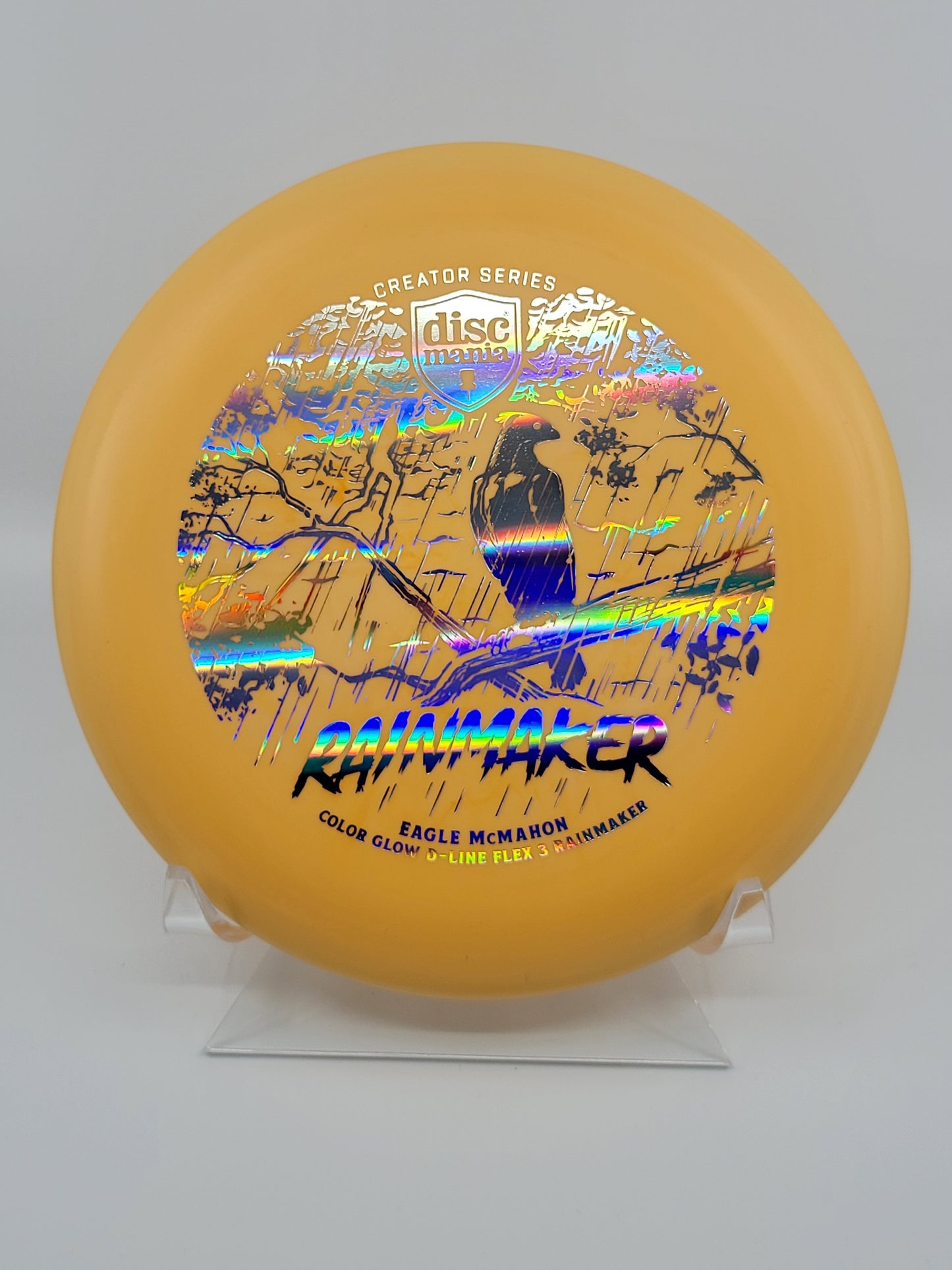 Discmania Eagle McMahon Creator Series Color Glow D-Line Rainmaker (Flex 3)