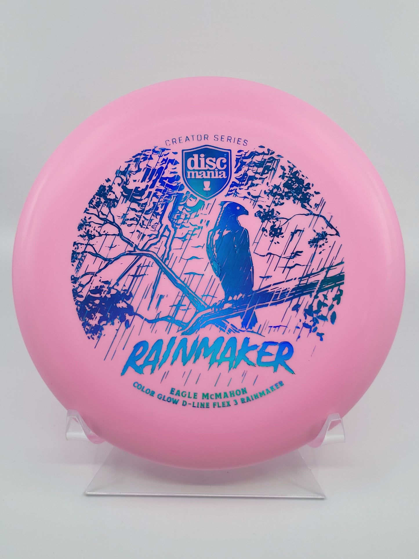Discmania Eagle McMahon Creator Series Color Glow D-Line Rainmaker (Flex 3)