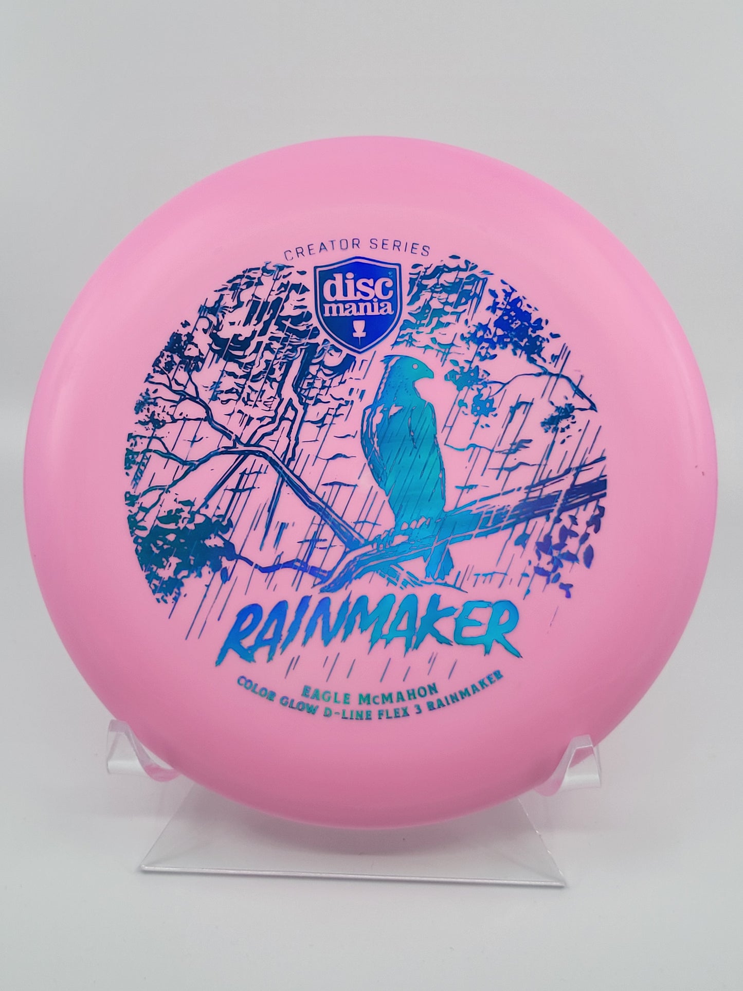 Discmania Eagle McMahon Creator Series Color Glow D-Line Rainmaker (Flex 3)