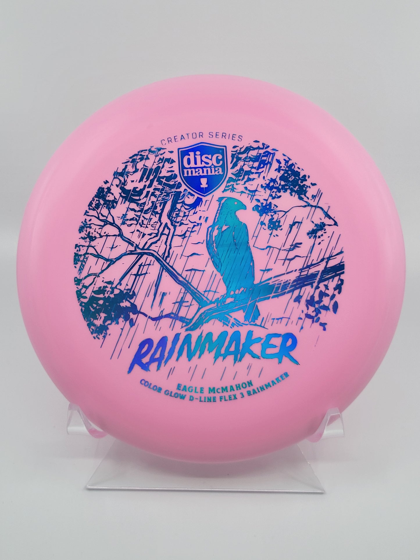 Discmania Eagle McMahon Creator Series Color Glow D-Line Rainmaker (Flex 3)
