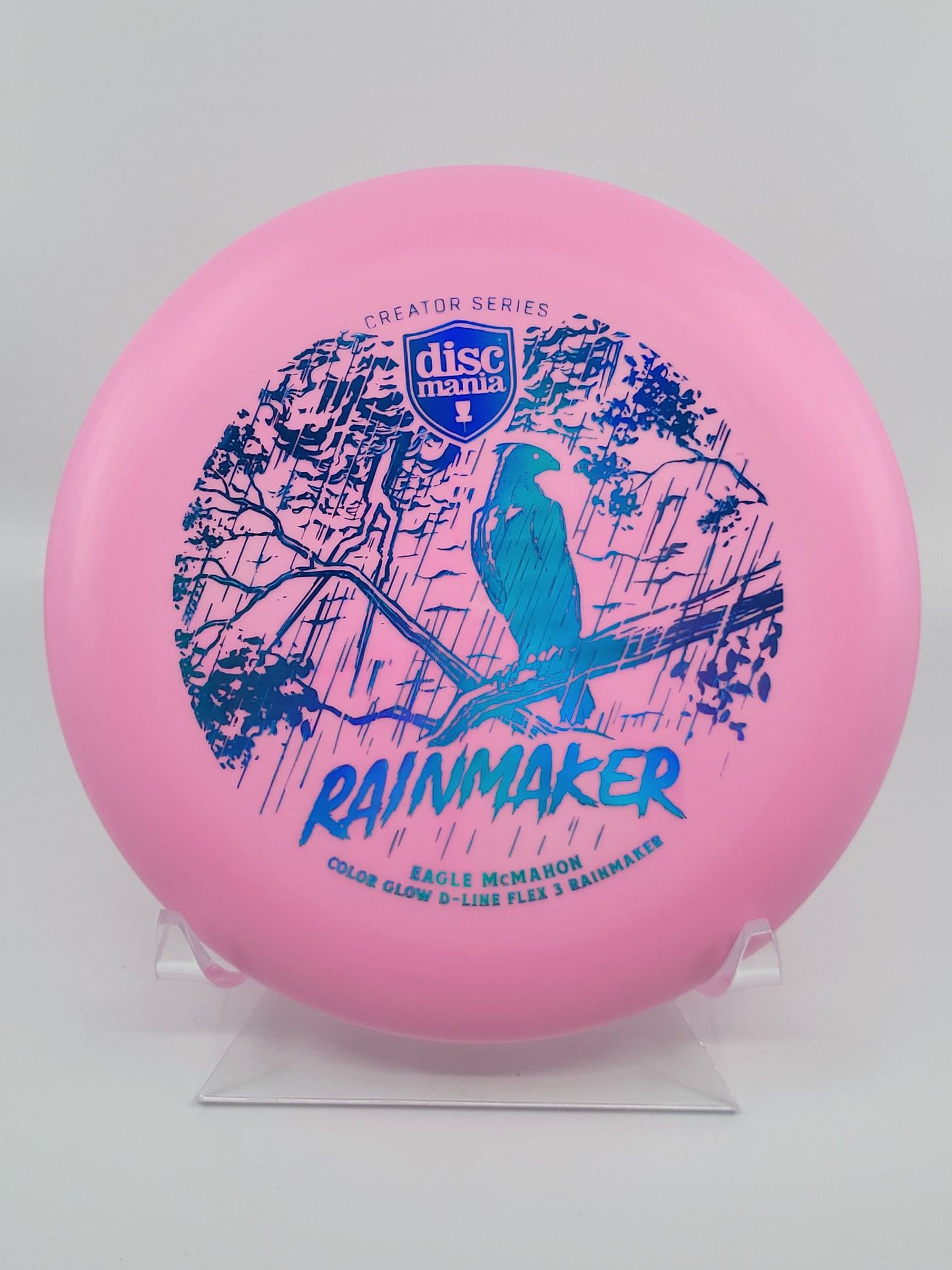 Discmania Eagle McMahon Creator Series Color Glow D-Line Rainmaker (Flex 3)