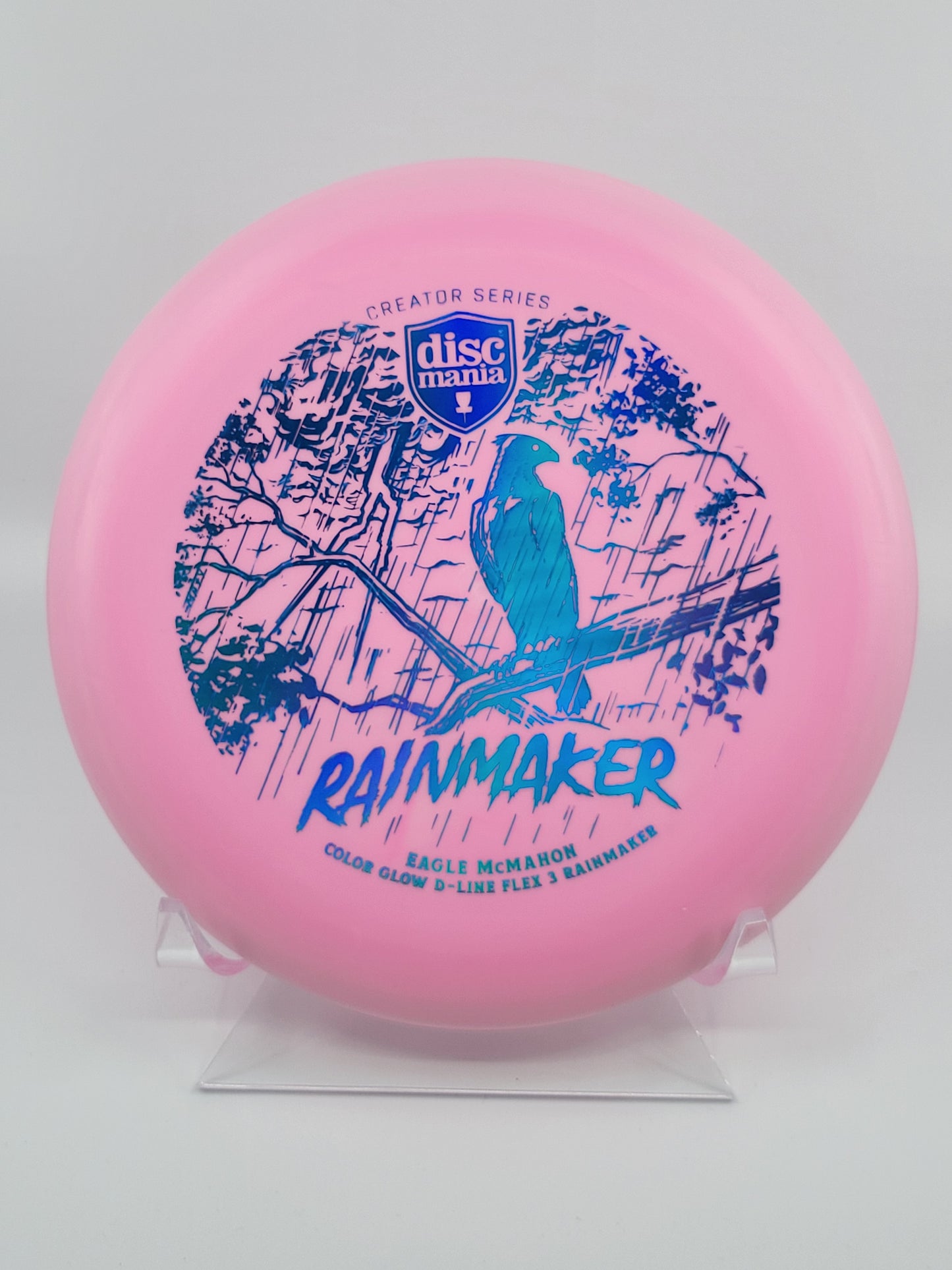Discmania Eagle McMahon Creator Series Color Glow D-Line Rainmaker (Flex 3)