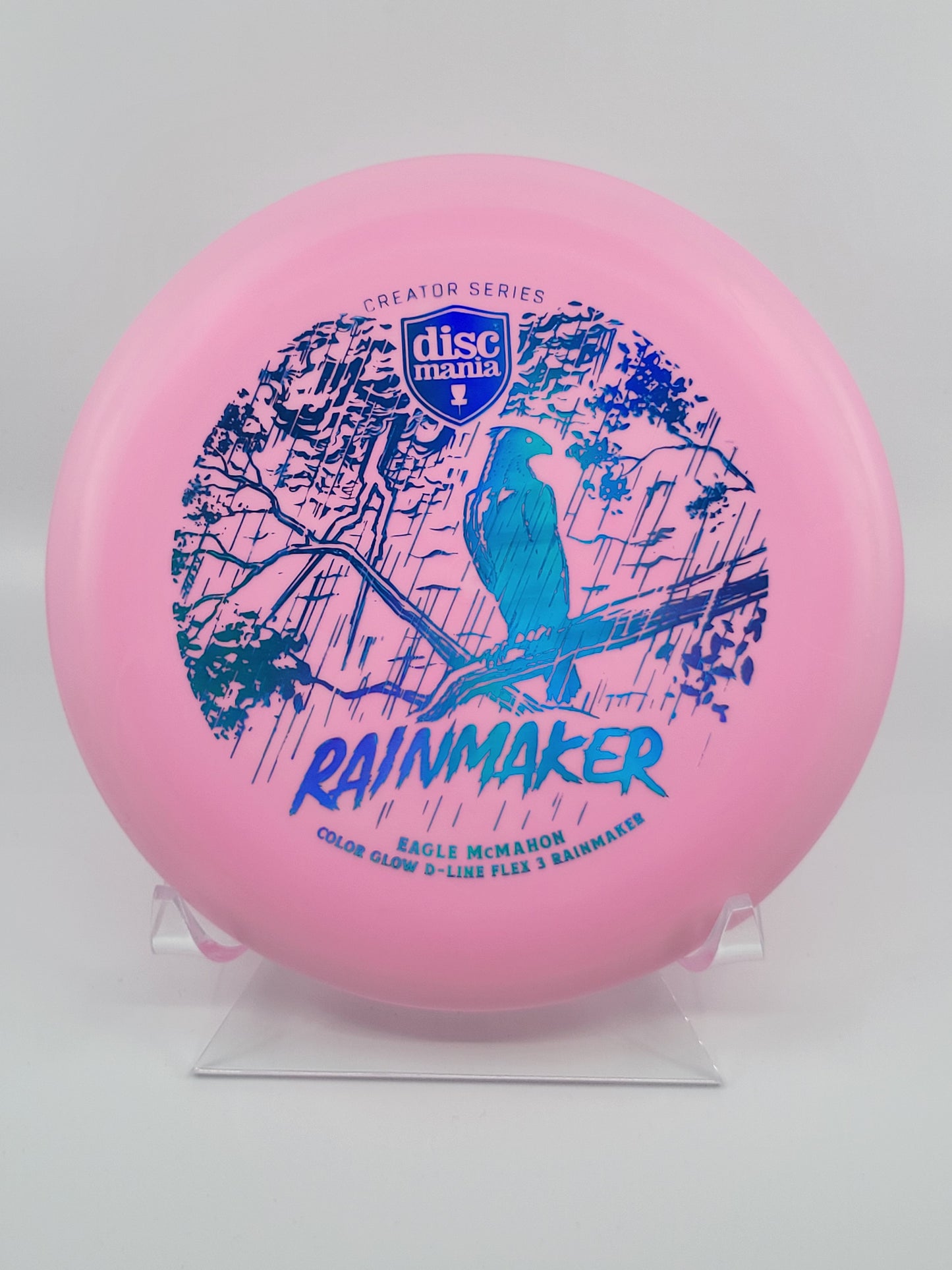 Discmania Eagle McMahon Creator Series Color Glow D-Line Rainmaker (Flex 3)