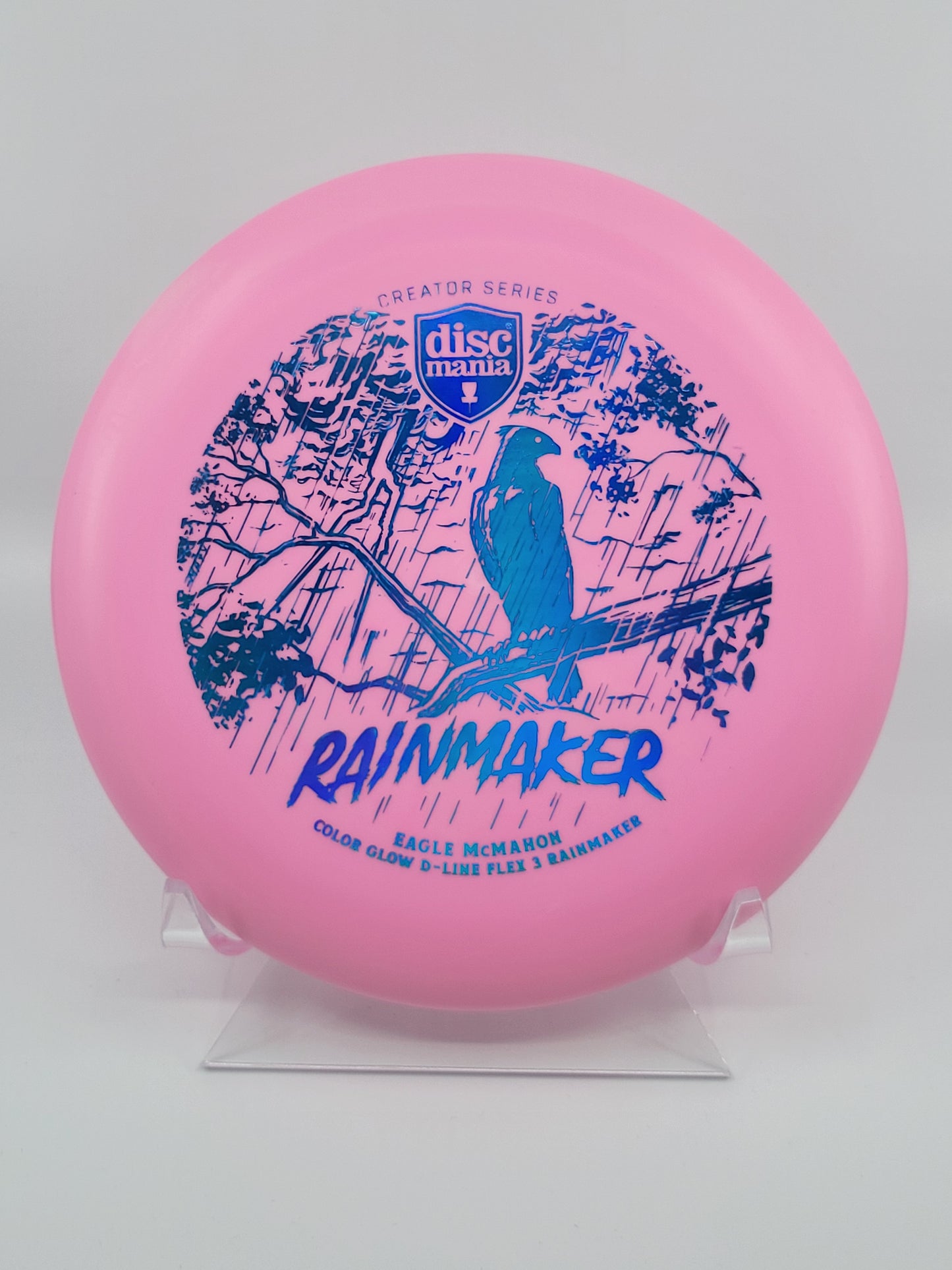 Discmania Eagle McMahon Creator Series Color Glow D-Line Rainmaker (Flex 3)