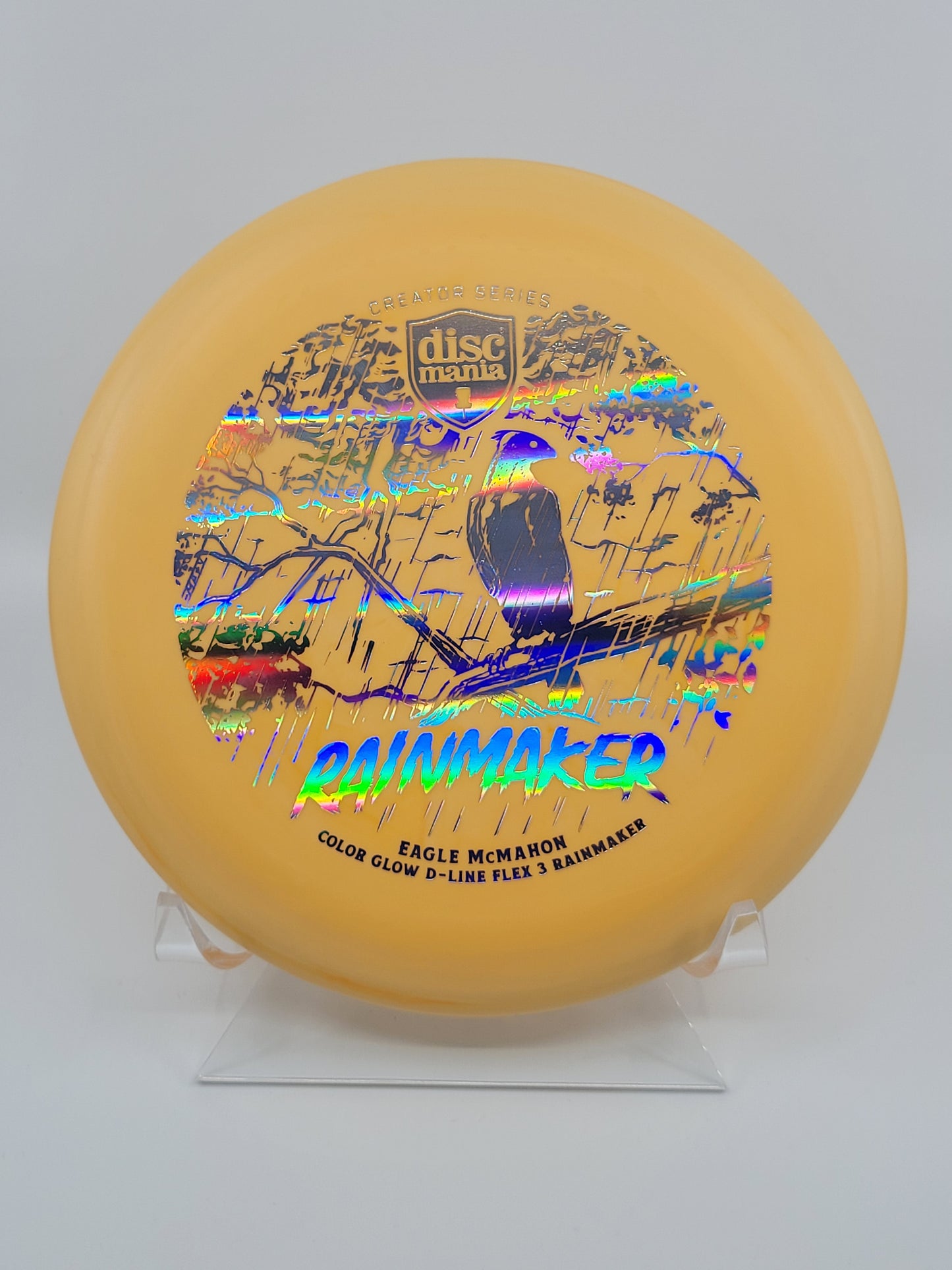Discmania Eagle McMahon Creator Series Color Glow D-Line Rainmaker (Flex 3)