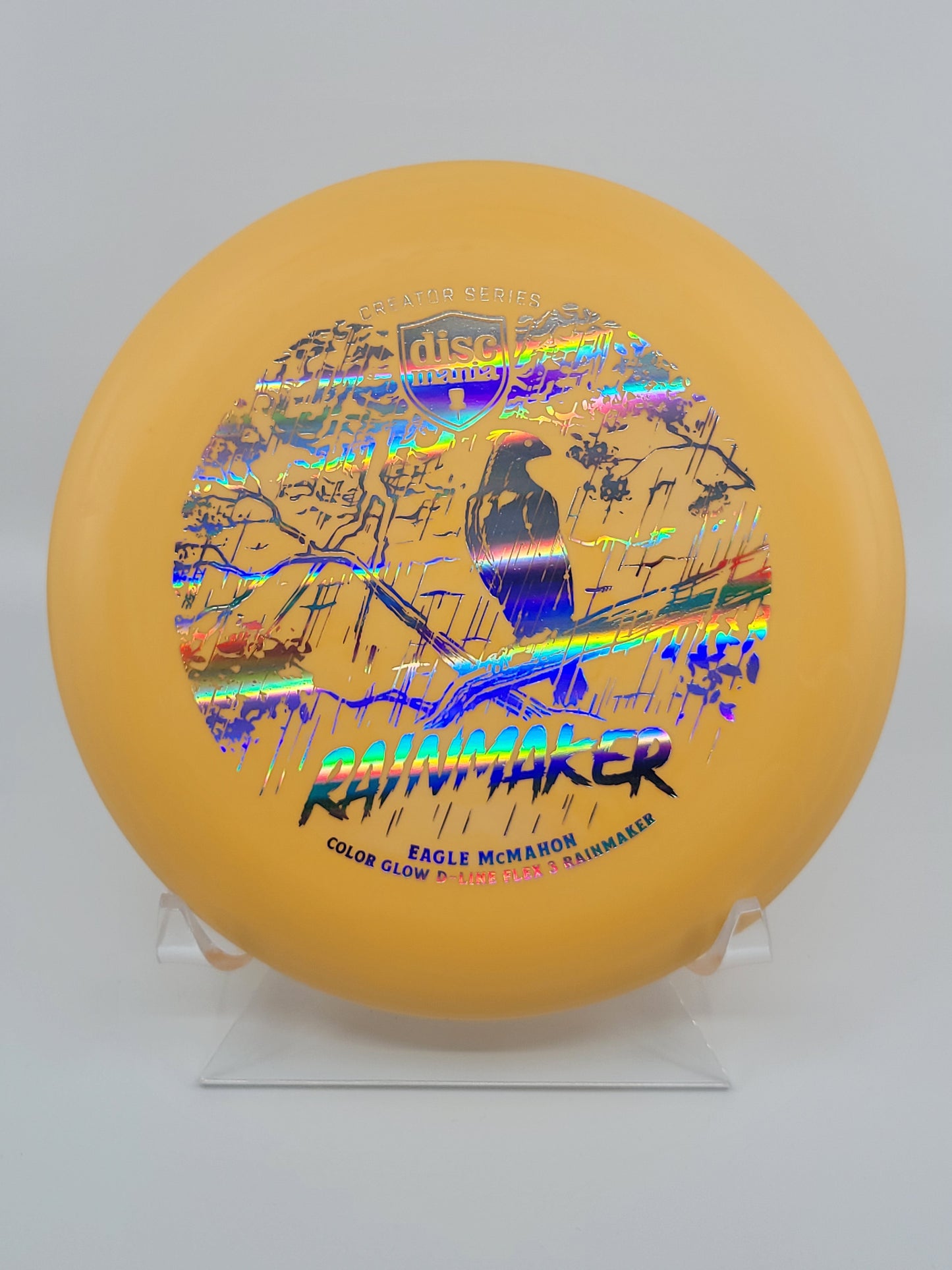 Discmania Eagle McMahon Creator Series Color Glow D-Line Rainmaker (Flex 3)