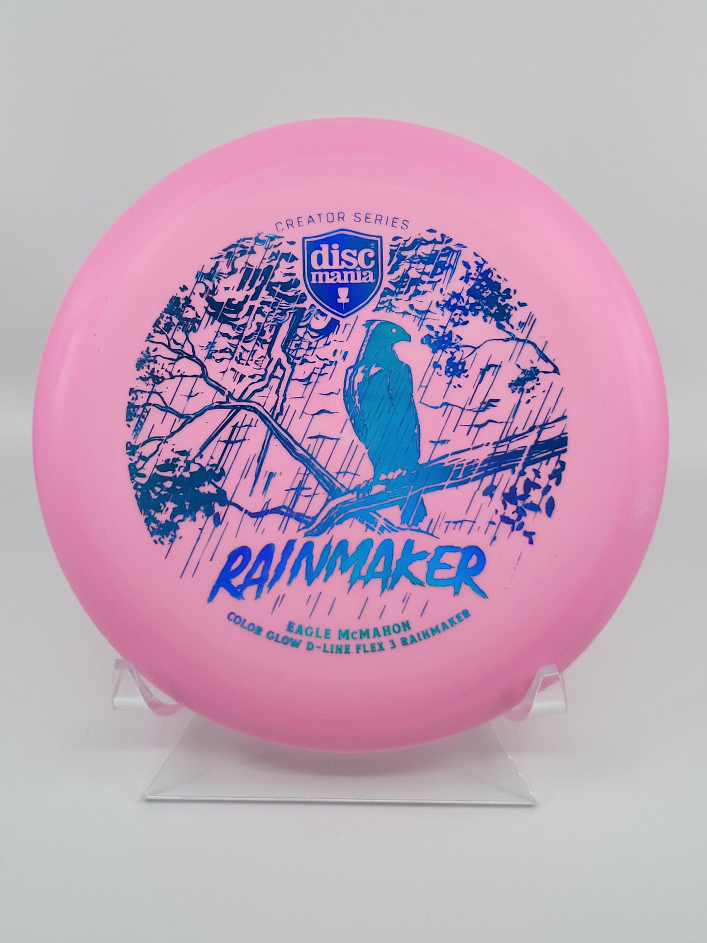 Discmania Eagle McMahon Creator Series Color Glow D-Line Rainmaker (Flex 3)
