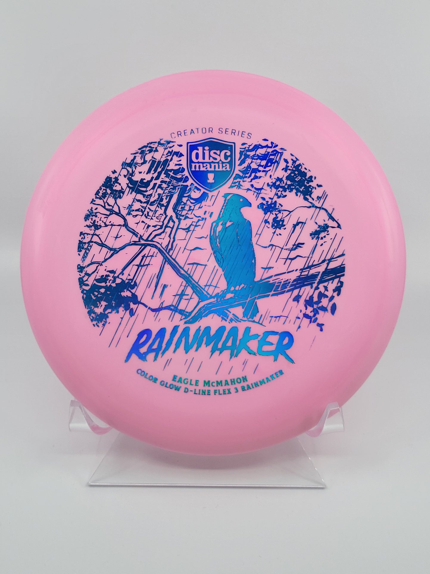 Discmania Eagle McMahon Creator Series Color Glow D-Line Rainmaker (Flex 3)