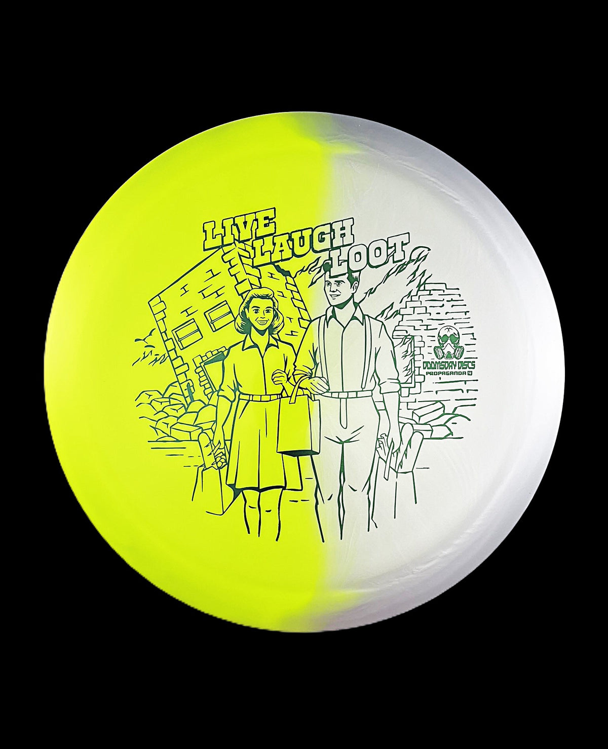 Doomsday Discs Retina Propaganda Retailer Exclusive Stamp (Green/Silver)