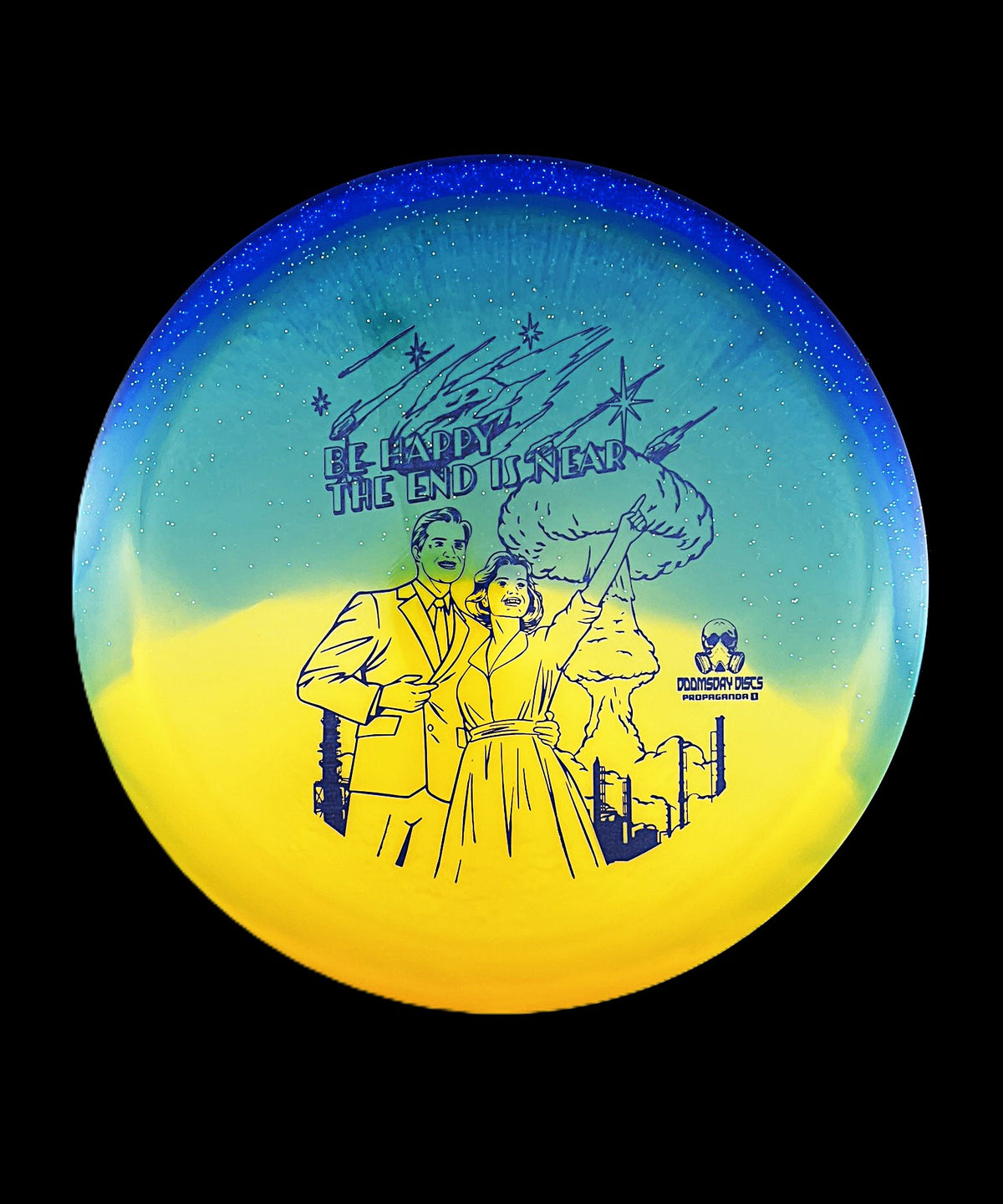 Doomsday Discs Retina Propaganda Retailer Exclusive Stamp (Blue/Orange)