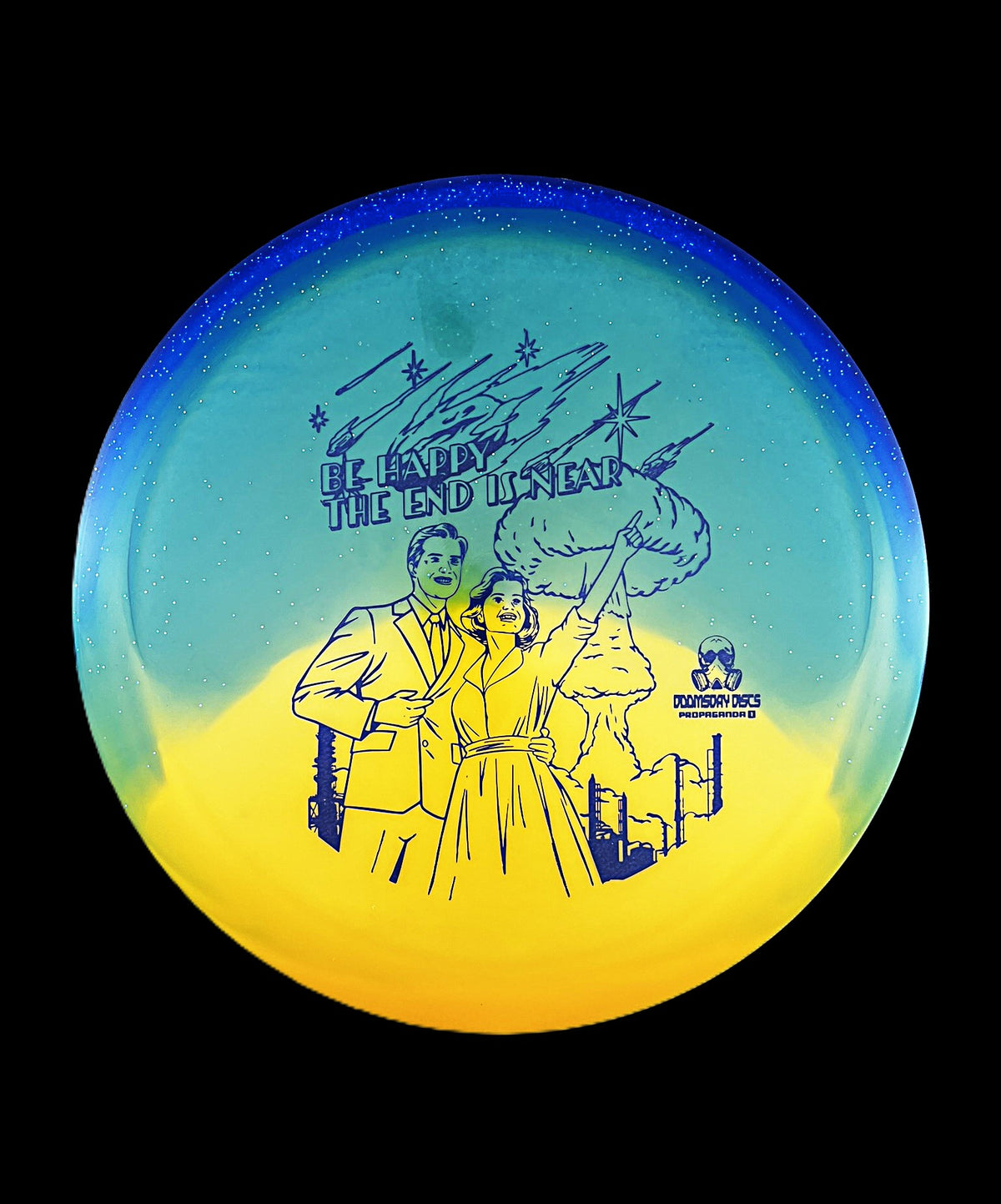 Doomsday Discs Retina Propaganda Retailer Exclusive Stamp (Blue/Orange)