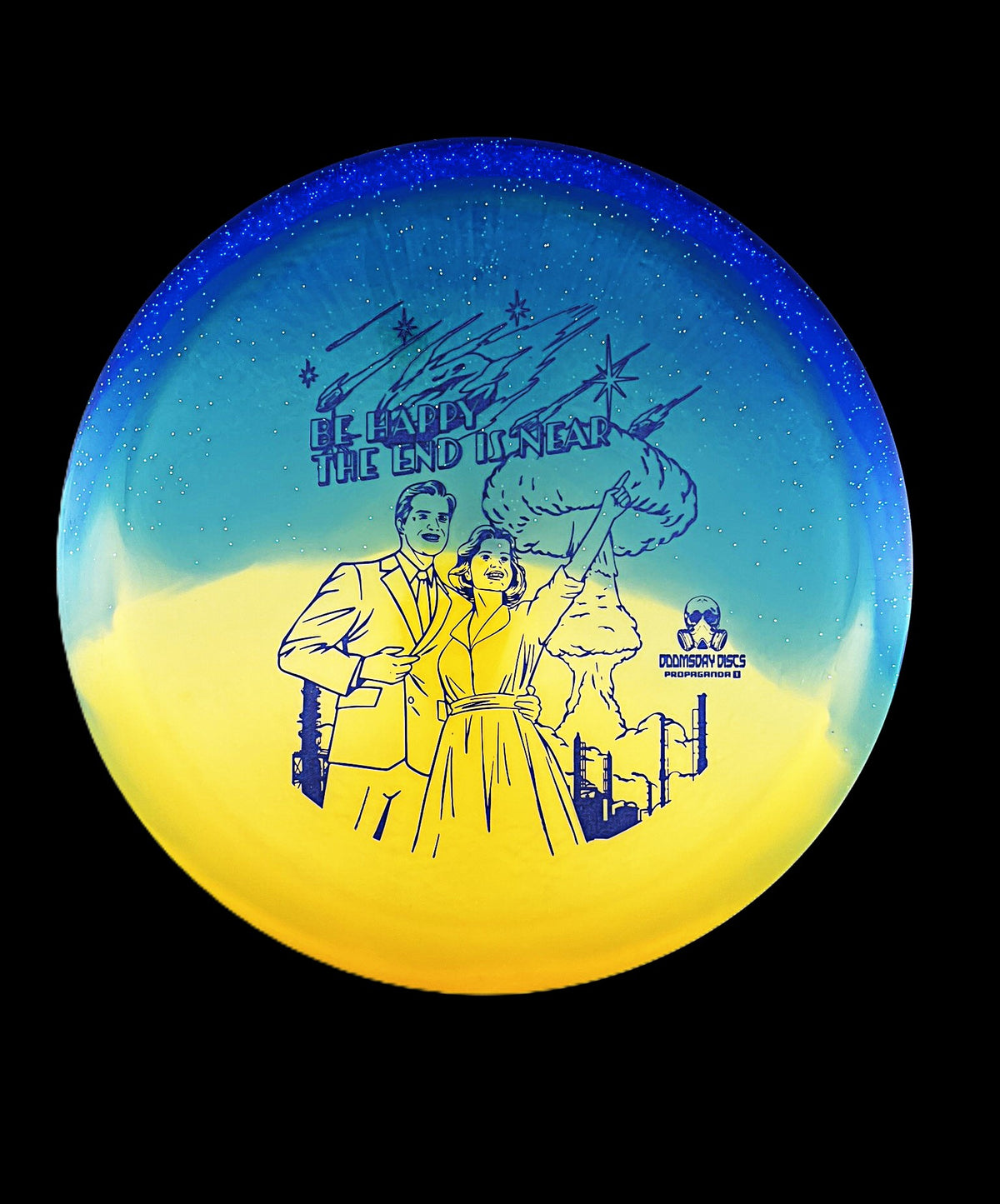 Doomsday Discs Retina Propaganda Retailer Exclusive Stamp (Blue/Orange)