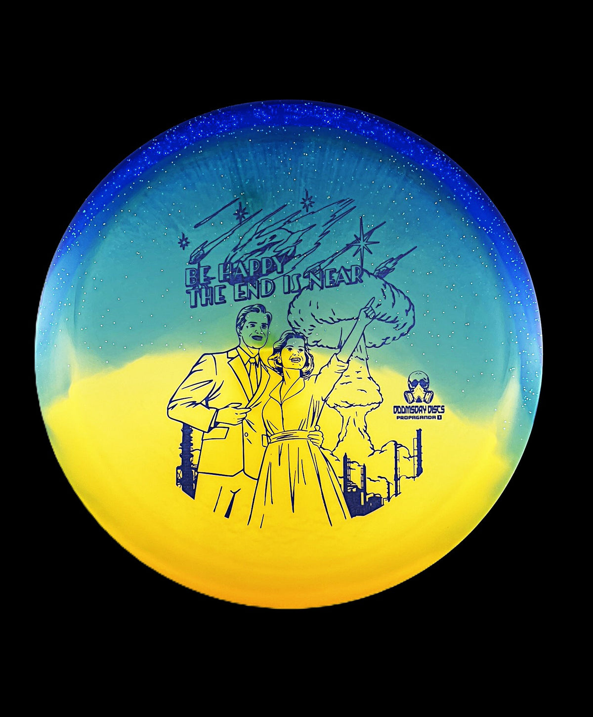 Doomsday Discs Retina Propaganda Retailer Exclusive Stamp (Blue/Orange)