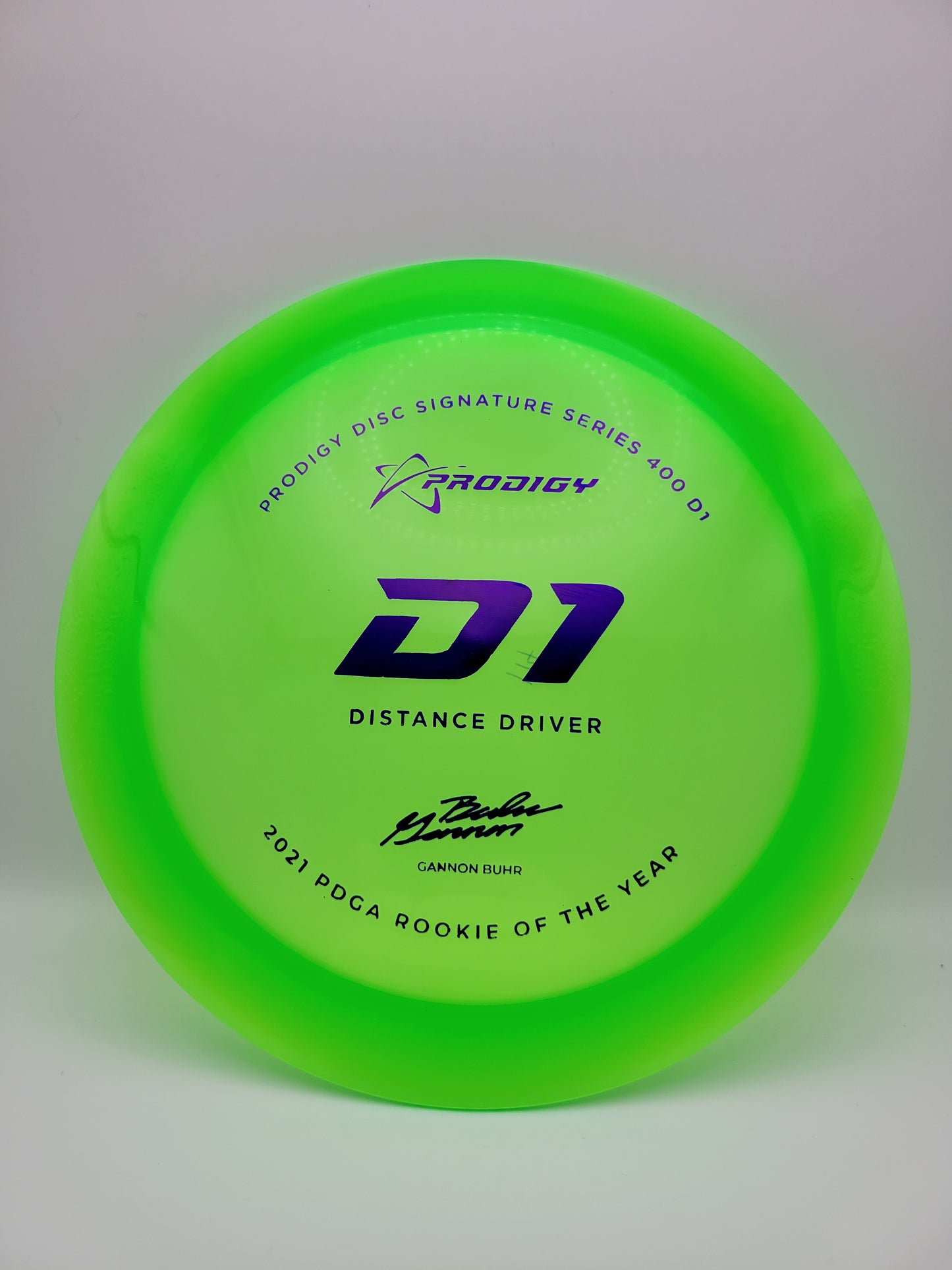 Prodigy D1 Distance Driver - Gannon Buhr 2022 Signature Series - 400 Plastic